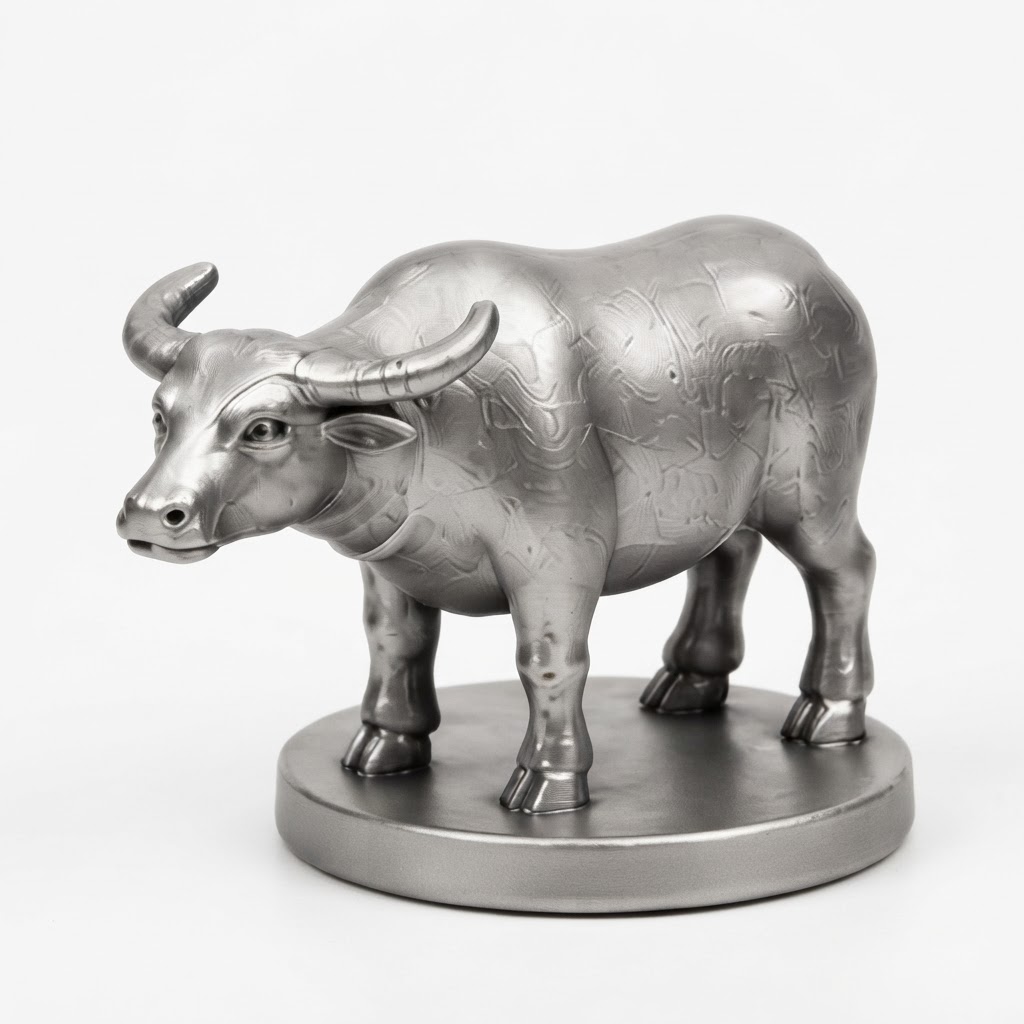 Water Buffalo Figurine free 3D printable STL