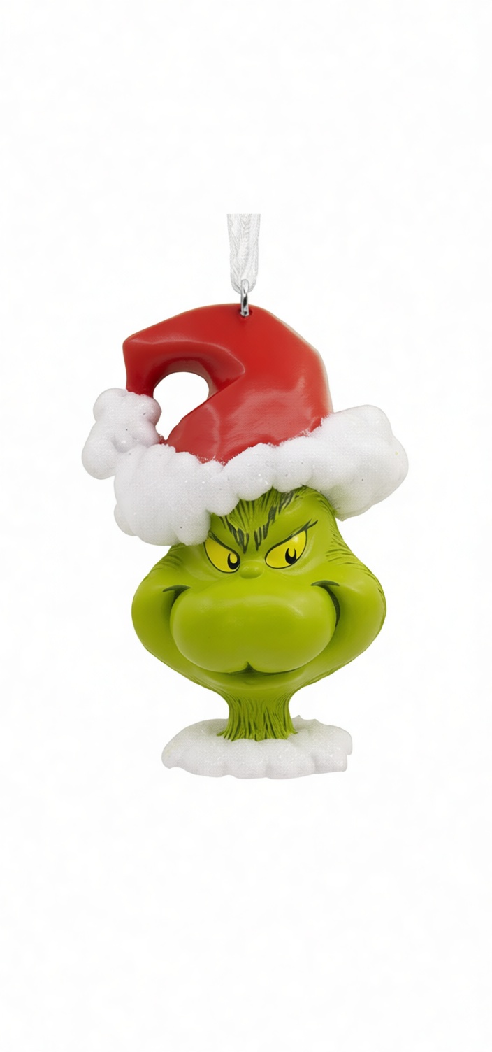 Grinch Christmas Ornament free 3D printable STL