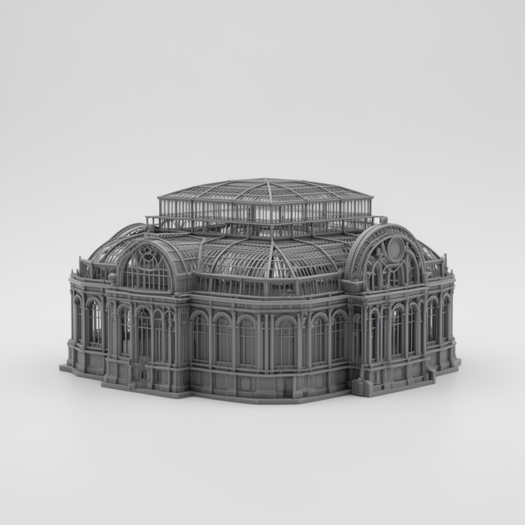 Old Crystal Palace Model free 3D printable STL