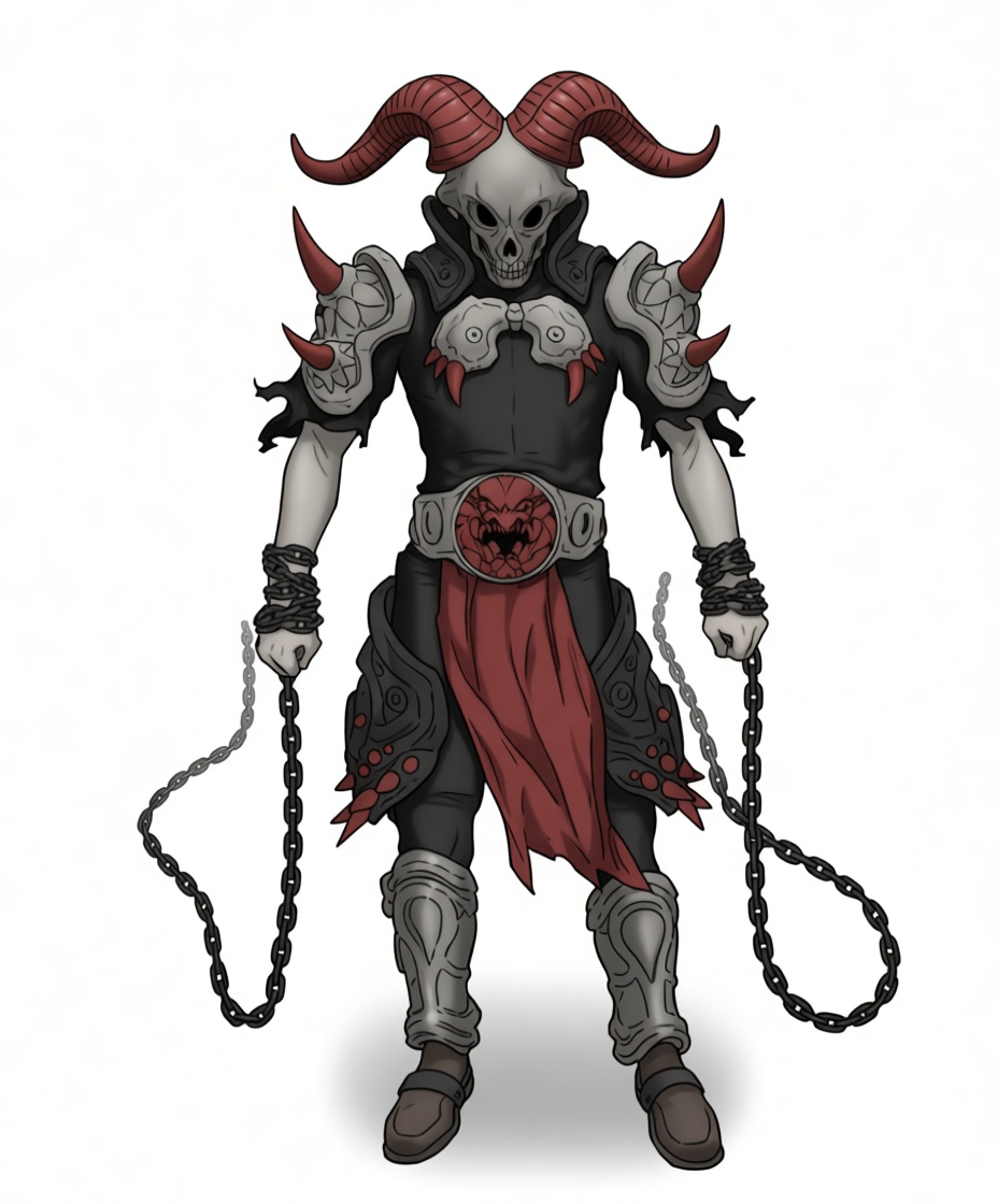 Demon Skull Warrior Figurine free 3D printable STL