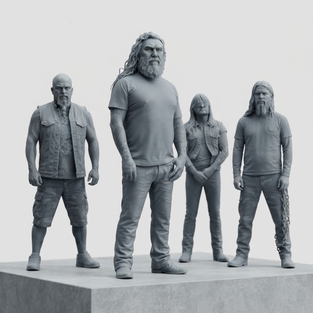Metallica Band Figurines free 3D printable STL