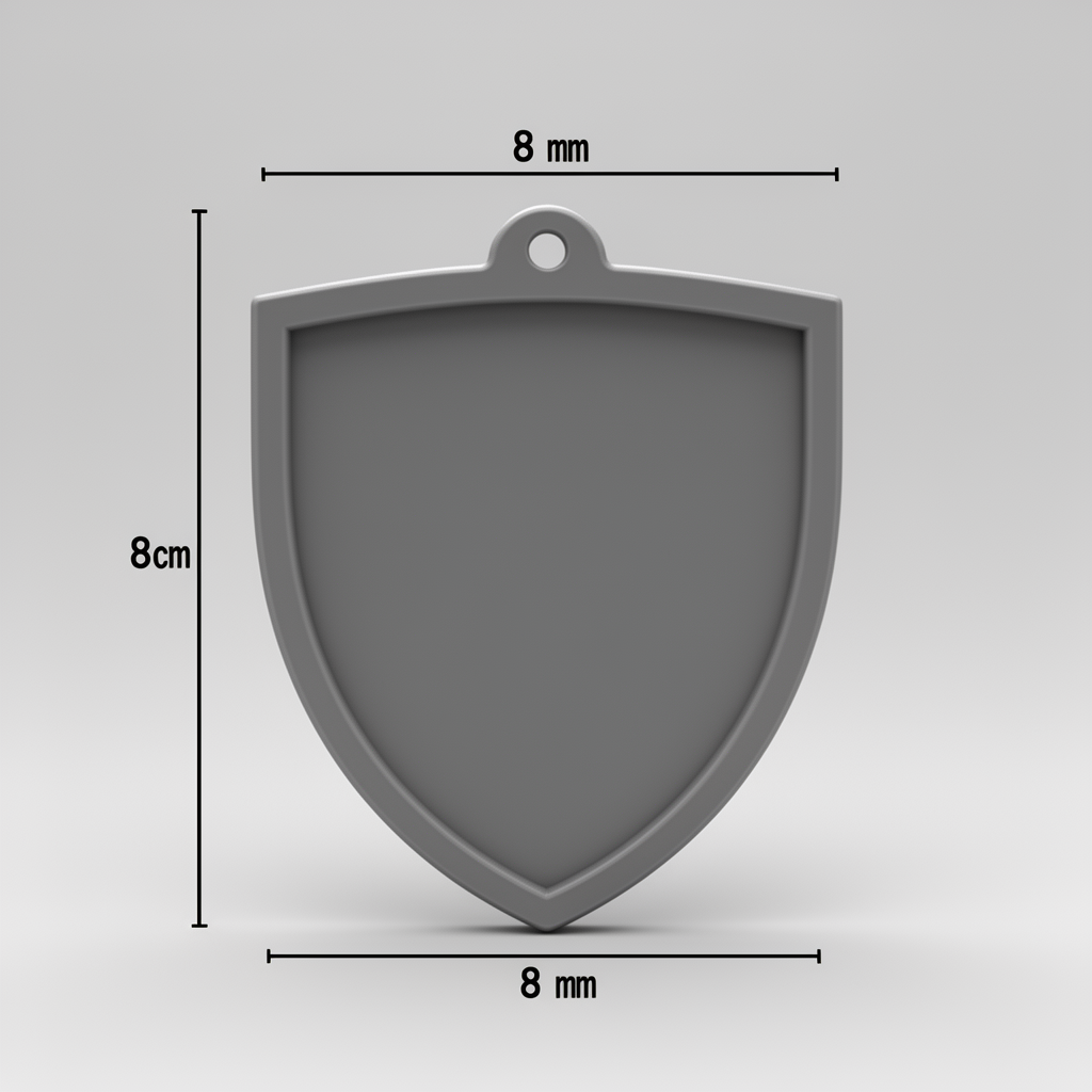 Shield Pendant Necklace free 3D printable STL