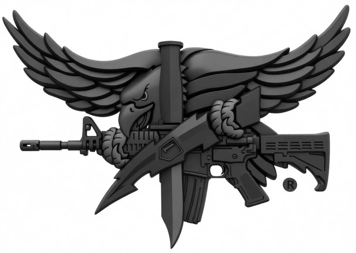 Eagle M4 Emblem free 3D printable STL