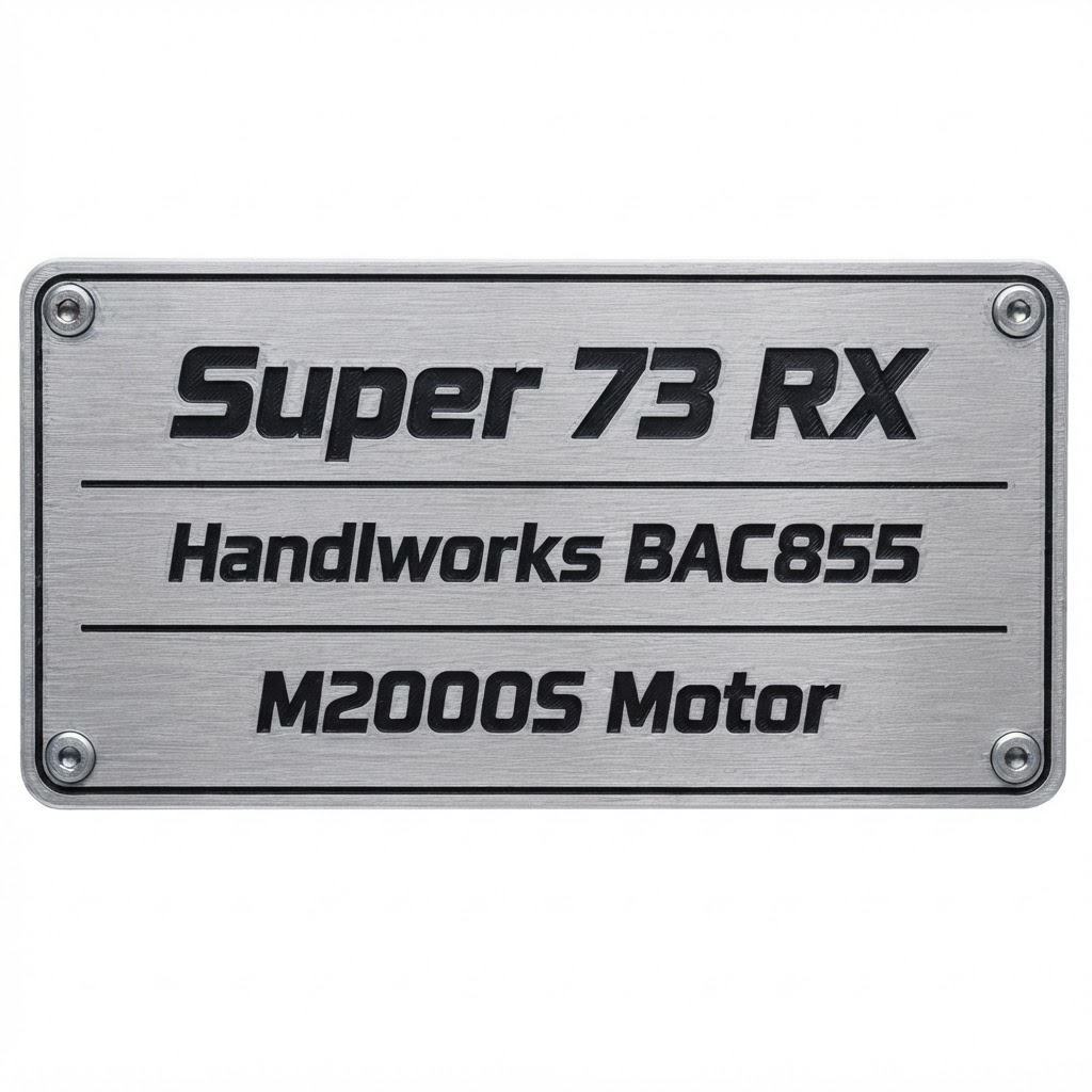 Super 73 RX Motor Plate free 3D printable STL