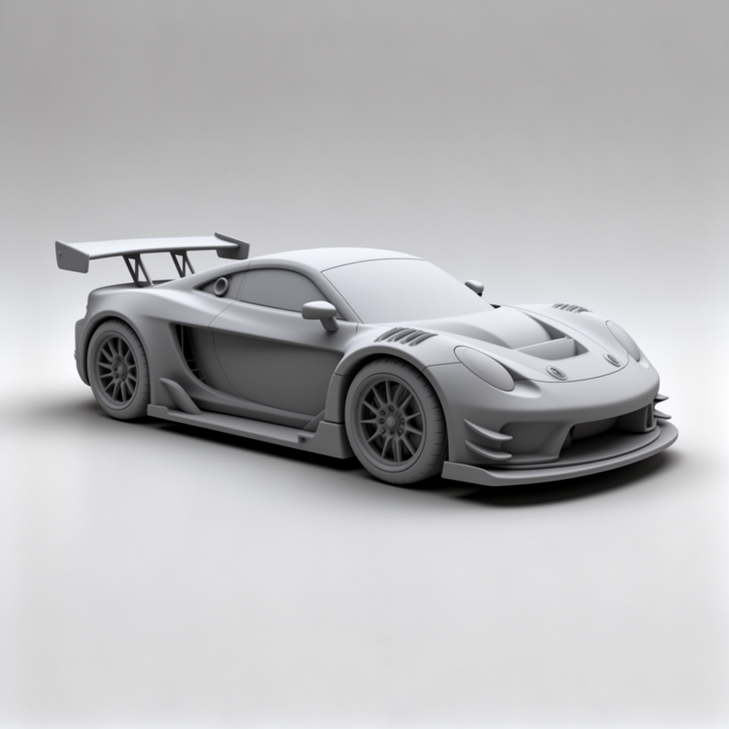 Sleek Racing Car Model free 3D printable STL