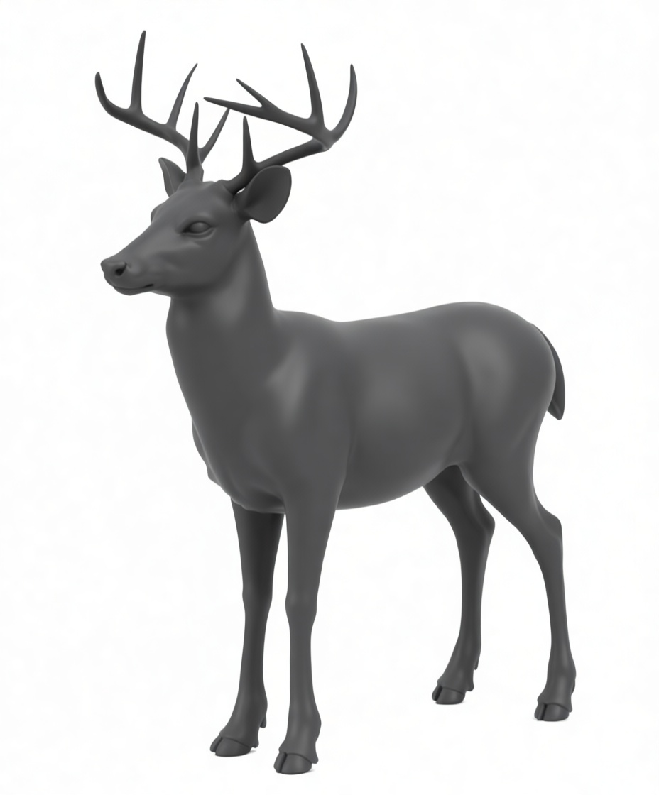 White-tailed Deer Figurine free 3D printable STL