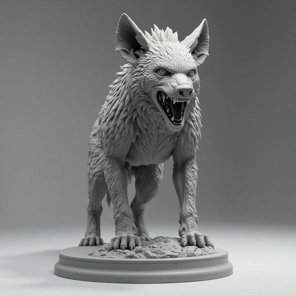 Giant Hyena Figurine free 3D printable STL