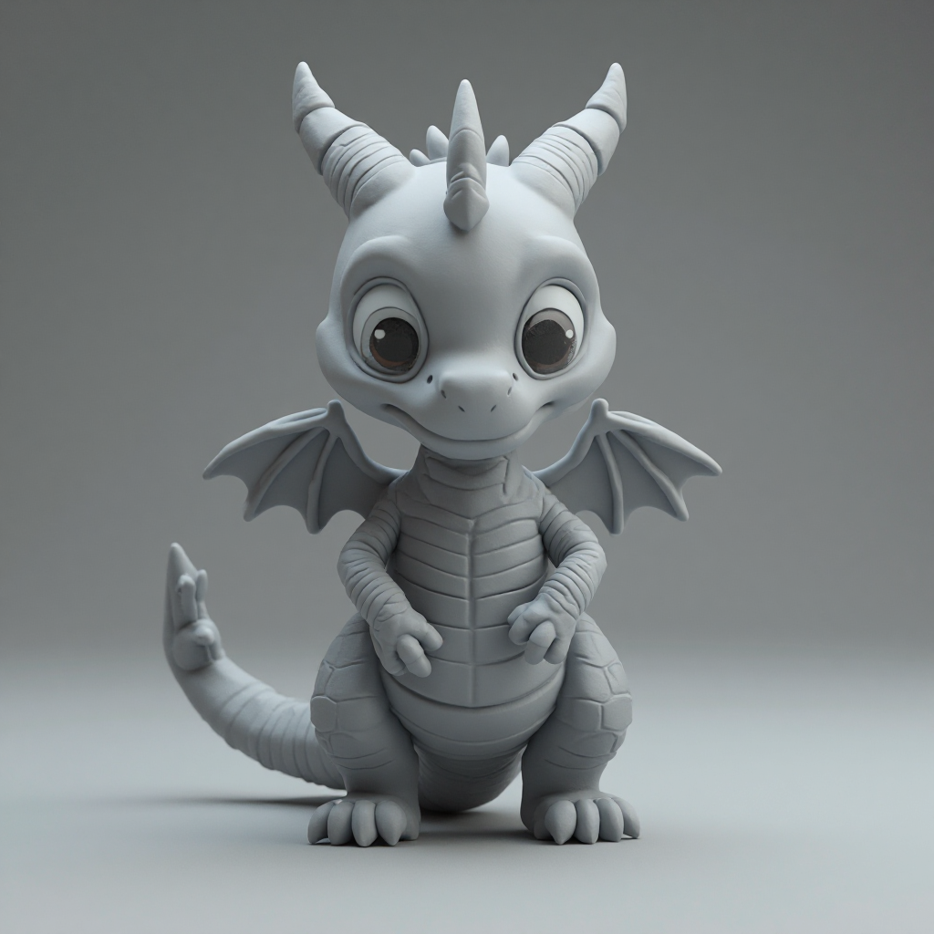 Flex Baby Dragon Figurine - Free 3D Printable STL File