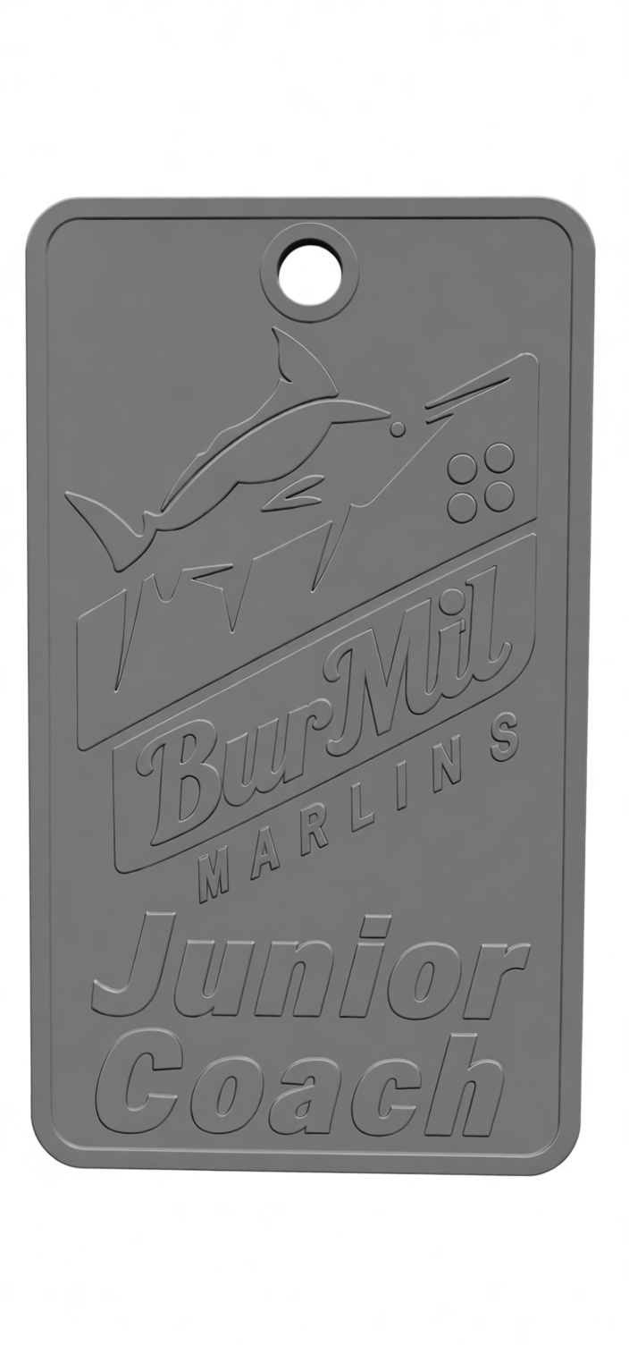 BurMil Marlins Keychain free 3D printable STL