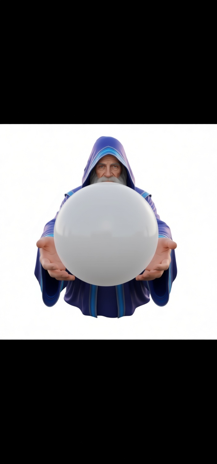 Wizard with Crystal Ball Figurine free 3D printable STL