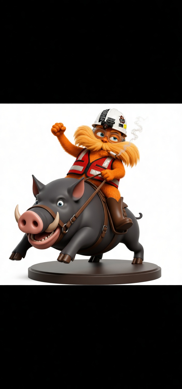 Lorax Rider Figurine free 3D printable STL