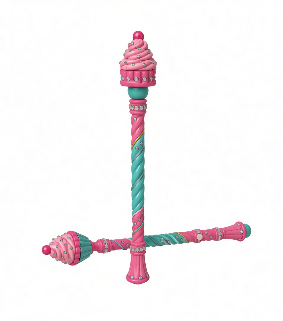 Cupcake Wand Figurine free 3D printable STL