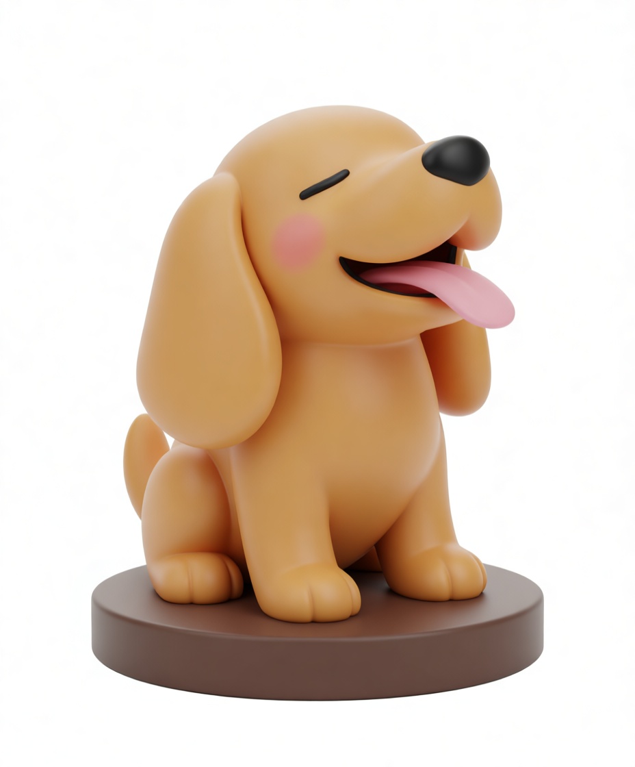Happy Beagle Figurine free 3D printable STL