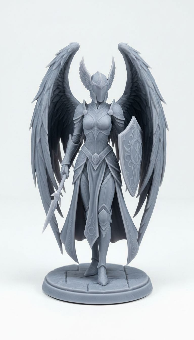 Angel Warrior Figurine free 3D printable STL