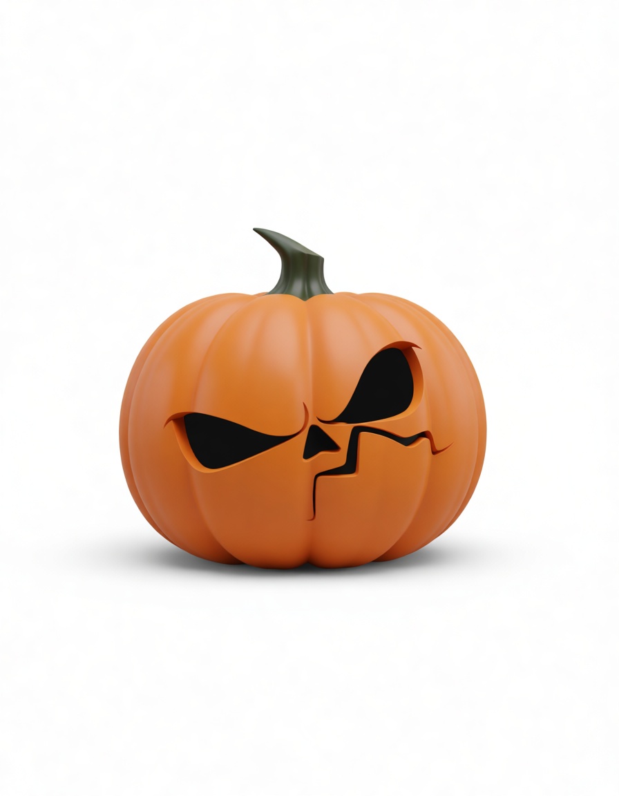 Angry Jack-o'-Lantern Figurine free 3D printable STL