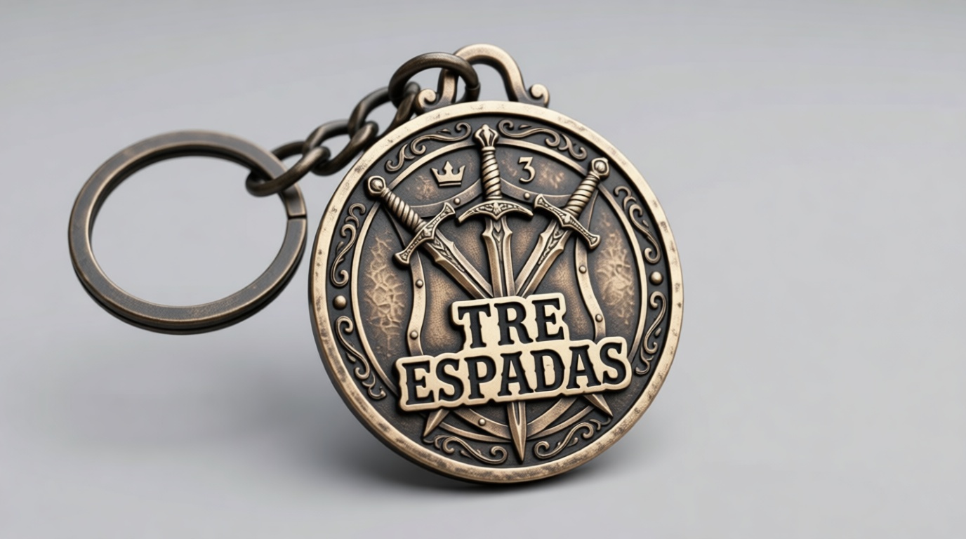 Tre Espadas Keychain free 3D printable STL
