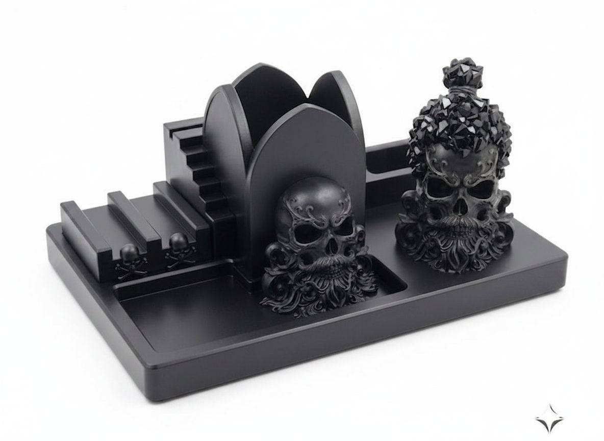 Skull Headphone Stand free 3D printable STL