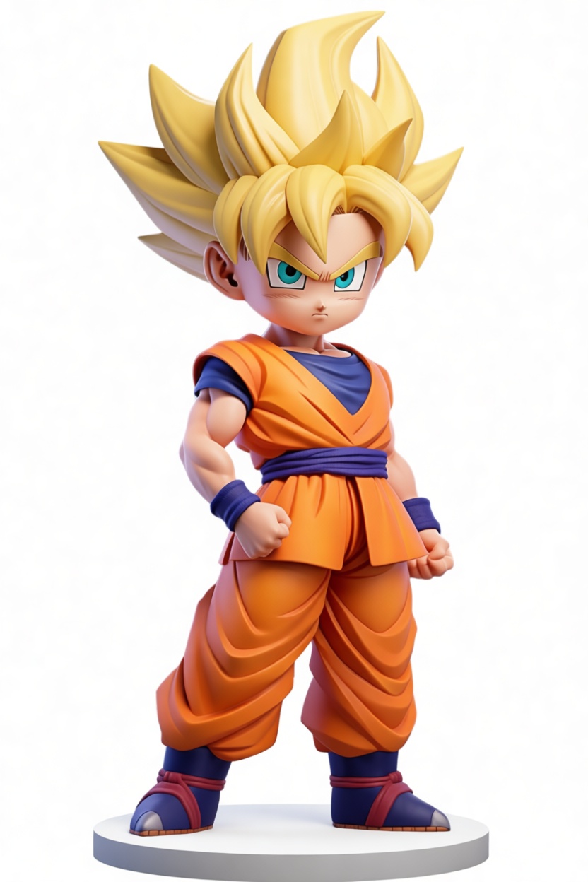 Goku Super Saiyan Figurine free 3D printable STL