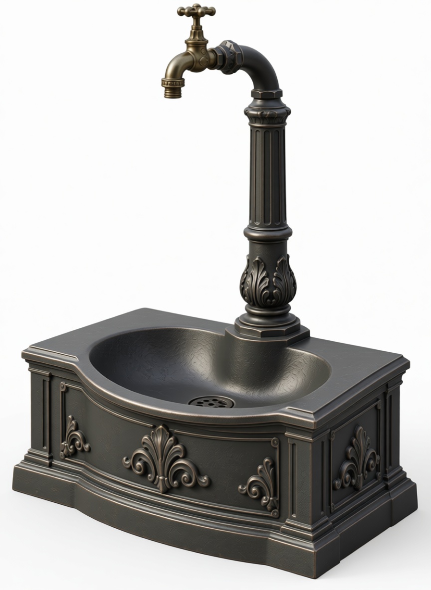 Vintage Faucet Sink Model free 3D printable STL