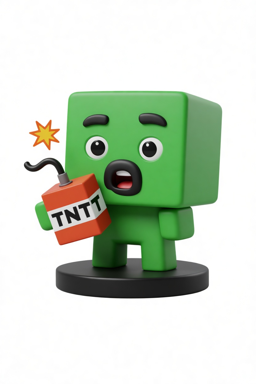 Minecraft Creeper Figurine free 3D printable STL