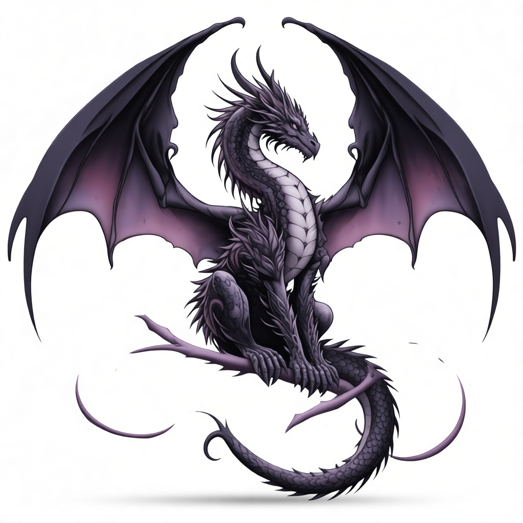 Purple Dragon Figurine free 3D printable STL