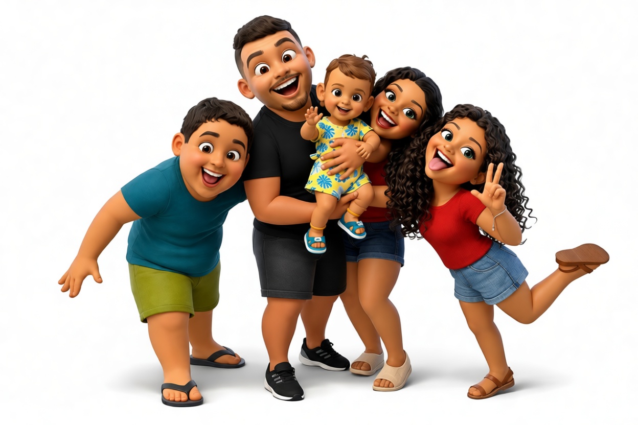 Family Cartoon Figurines free 3D printable STL