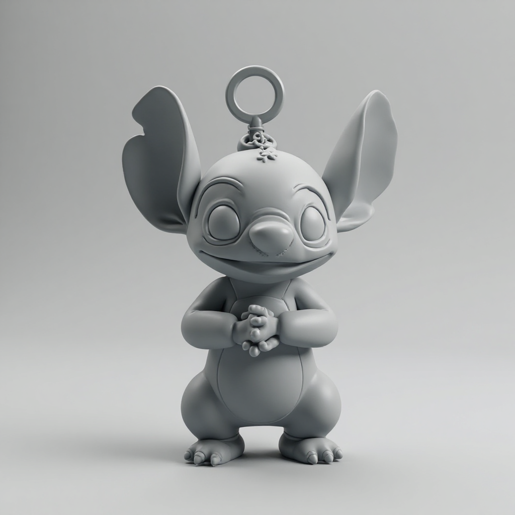Stitch Keychain Figurine free 3D printable STL