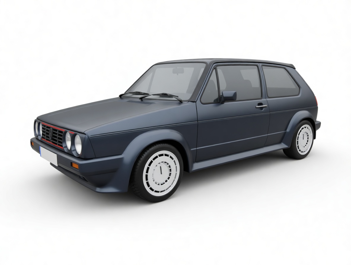 Volkswagen Golf Mk2 Model free 3D printable STL