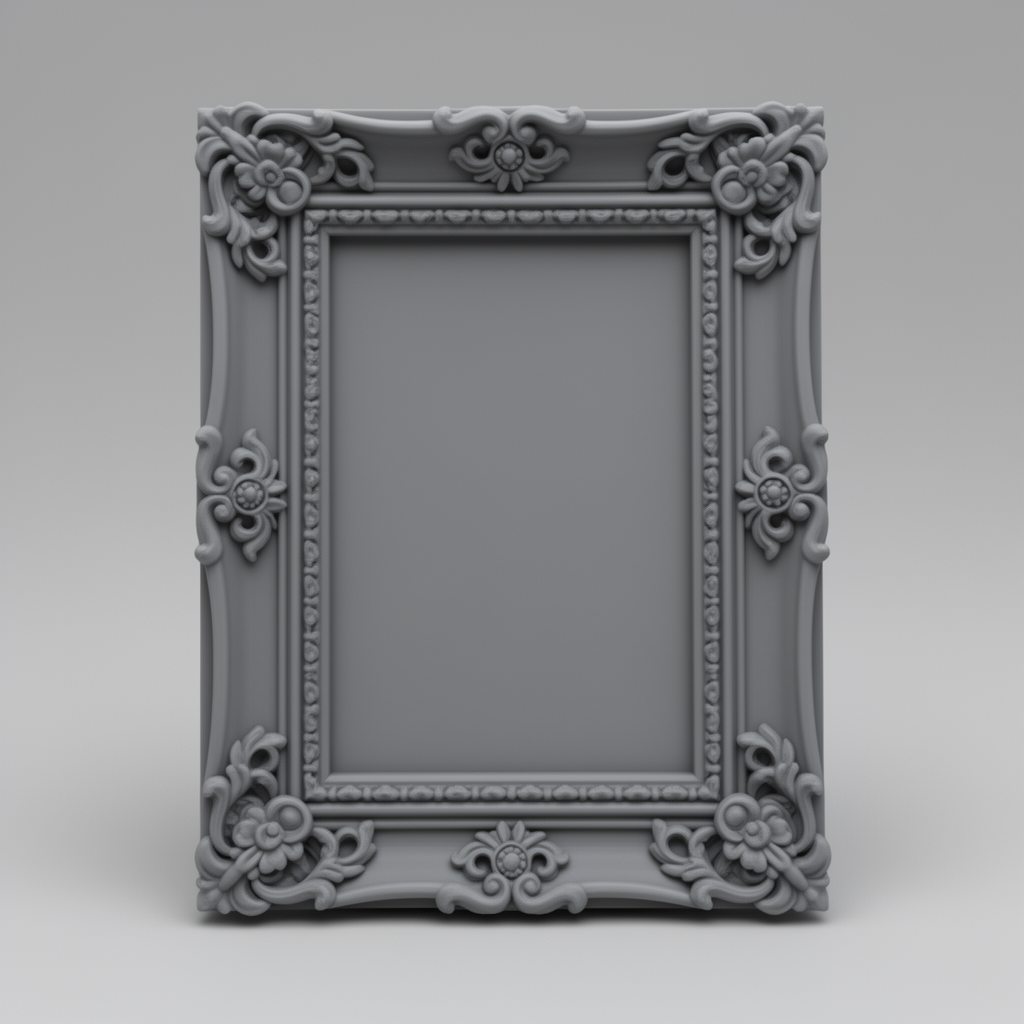 Ornate Picture Frame free 3D printable STL