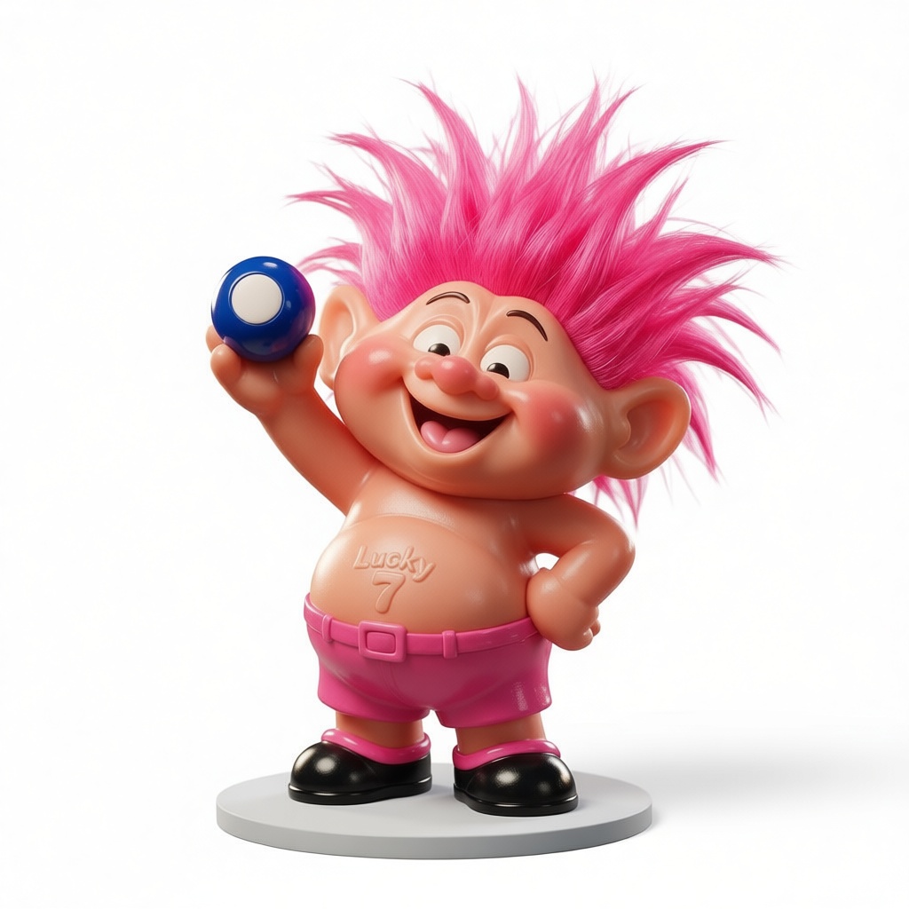 Lucky 7 Troll Figurine free 3D printable STL