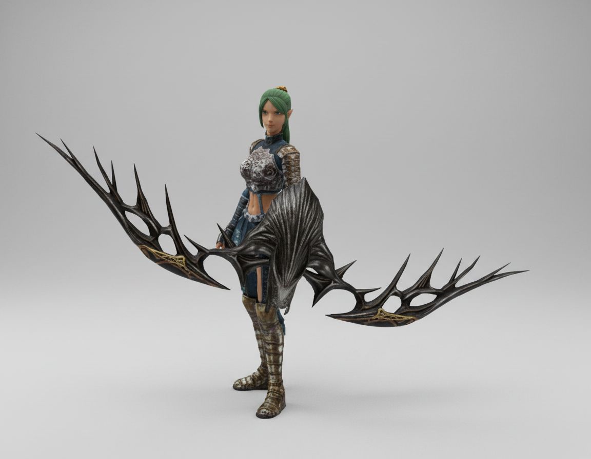 Lunar Silver Star Elf Figurine free 3D printable STL