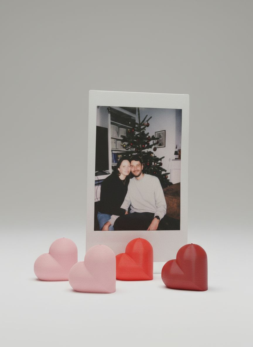 Heart Photo Holder free 3D printable STL
