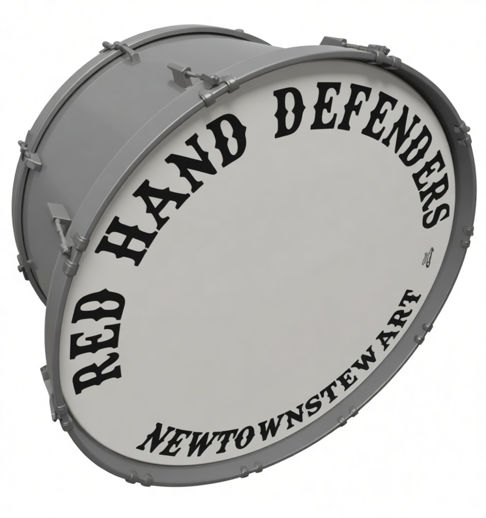 Red Hand Defenders Drum free 3D printable STL