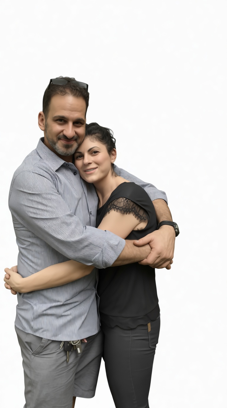 Couple Embrace 3D Model free 3D printable STL