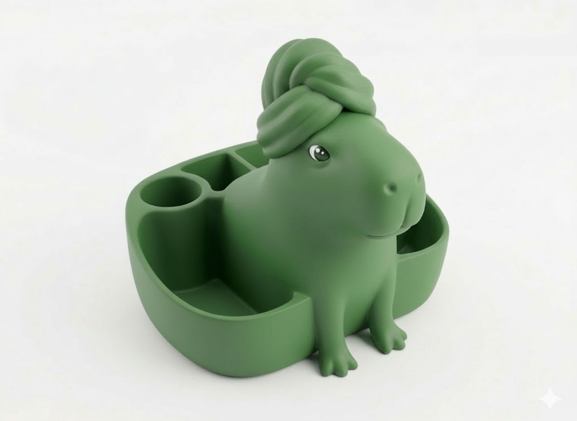 Capybara Desk Organizer free 3D printable STL
