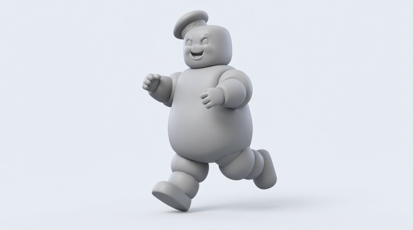 Stay Puft Marshmallow Man Figurine free 3D printable STL