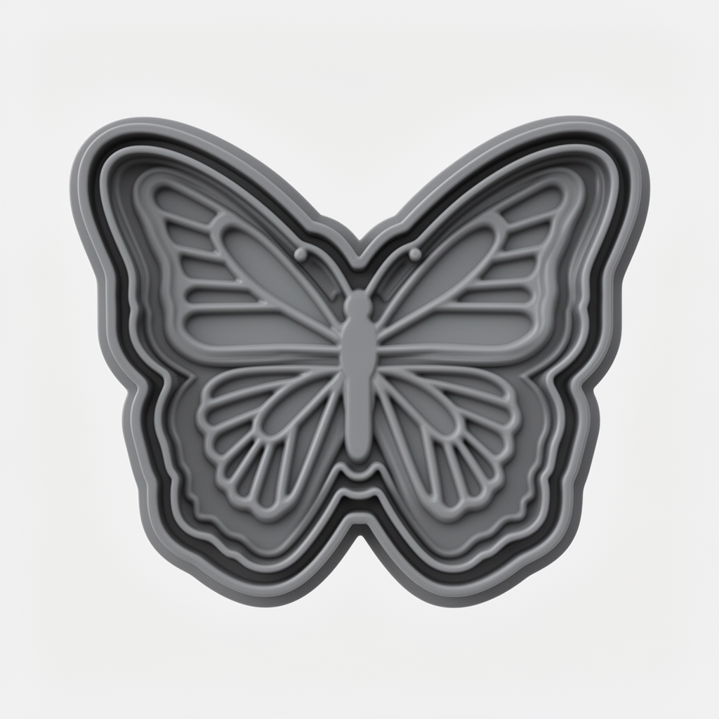 Butterfly Cookie Stamp free 3D printable STL