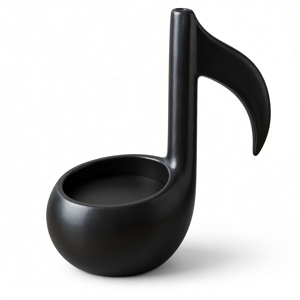 Music Note Bowl free 3D printable STL