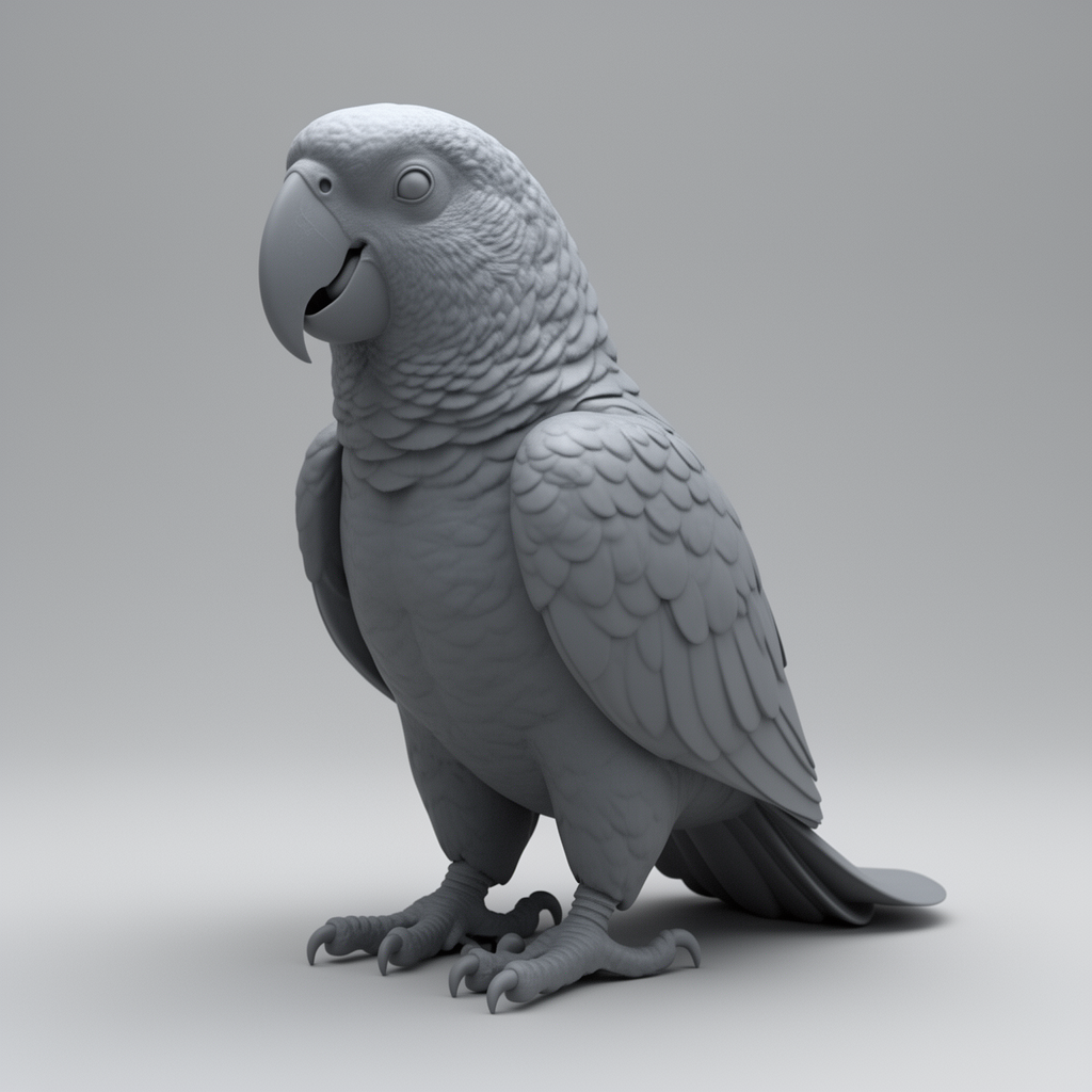 Ara Macaw Figurine free 3D printable STL