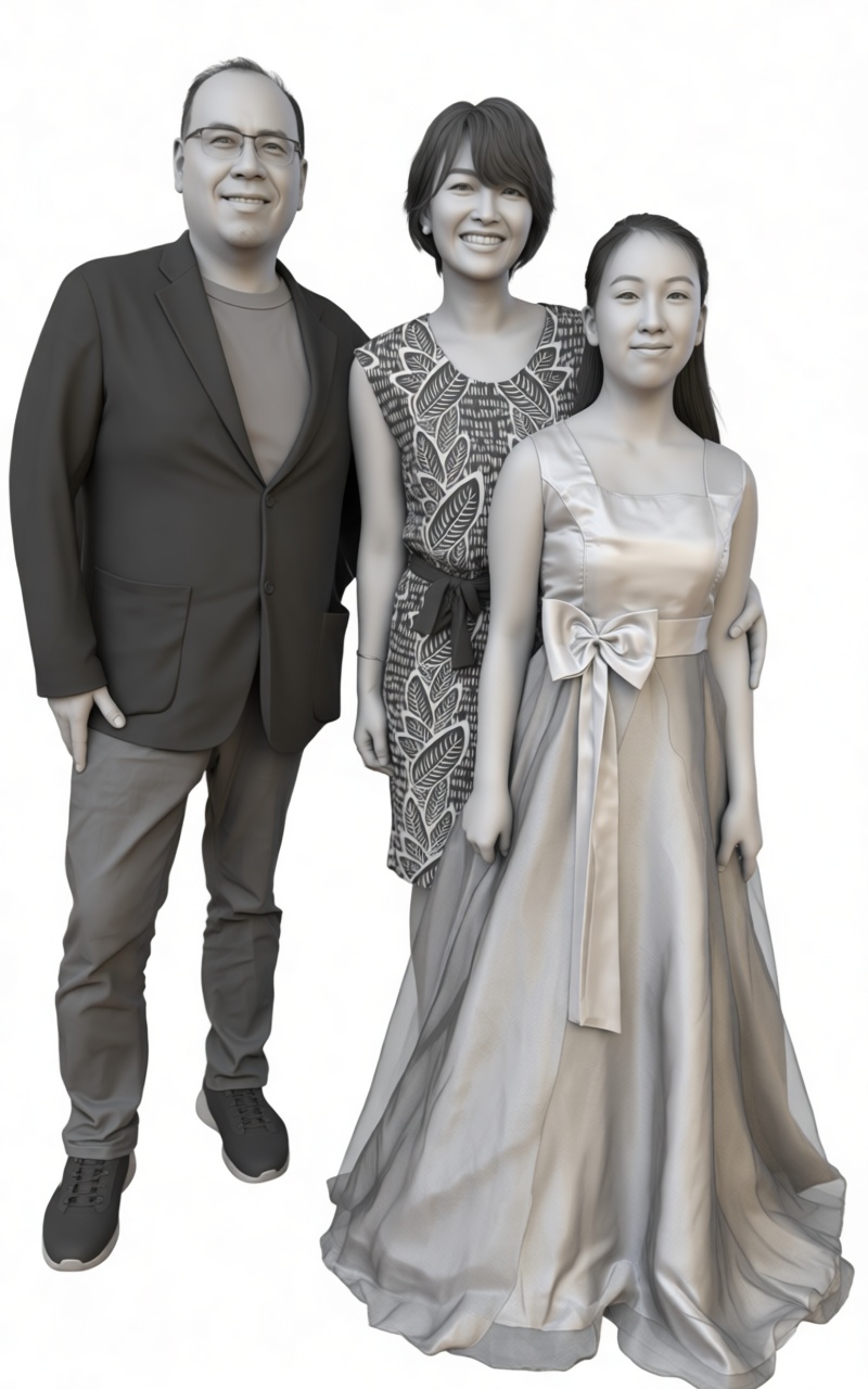 Family Group Figurine free 3D printable STL
