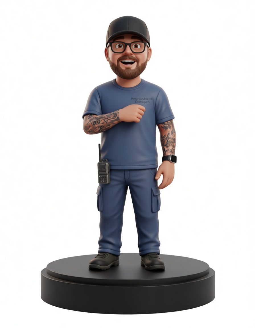 Tattooed Man Figurine free 3D printable STL