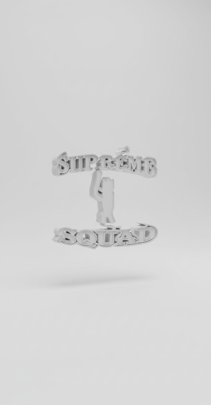 Supreme Squad Logo Design free 3D printable STL