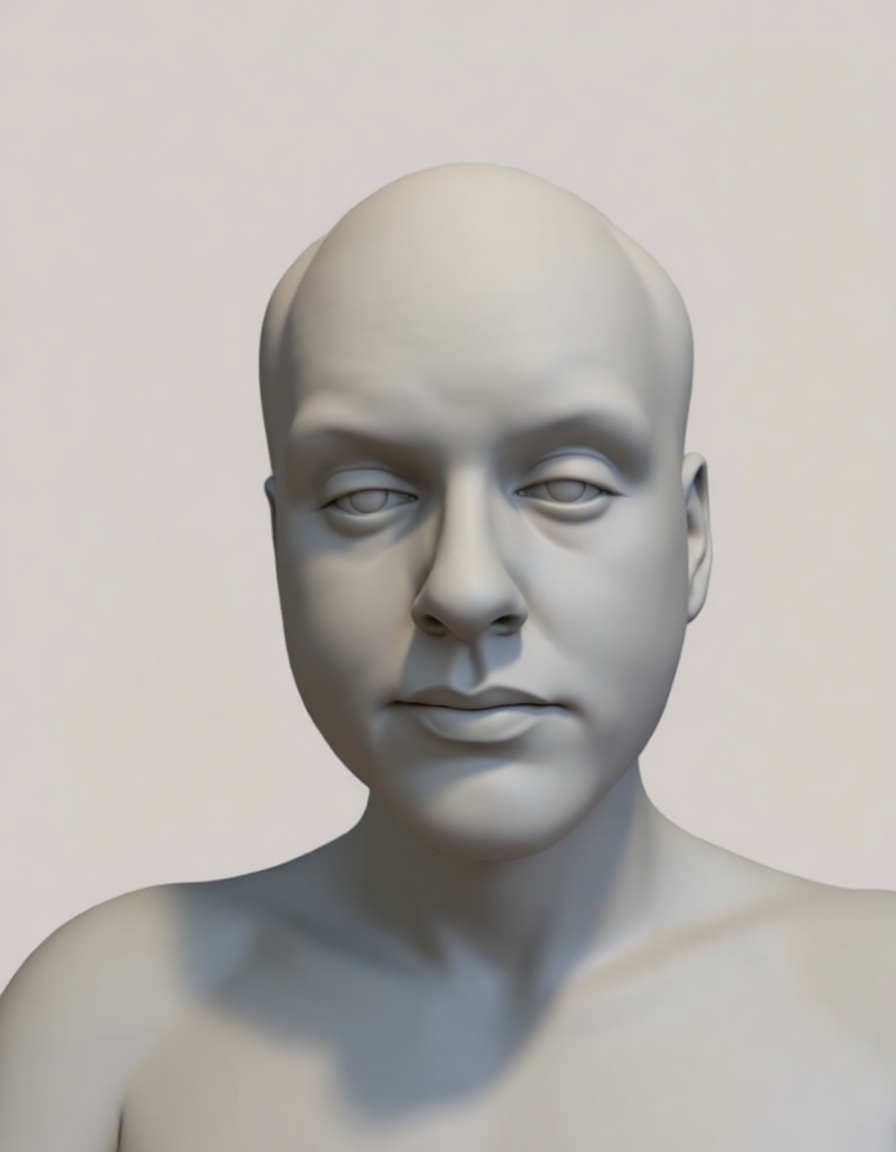 Male Human Bust free 3D printable STL