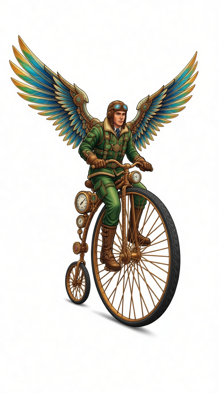 Steampunk Aviator Figurine free 3D printable STL
