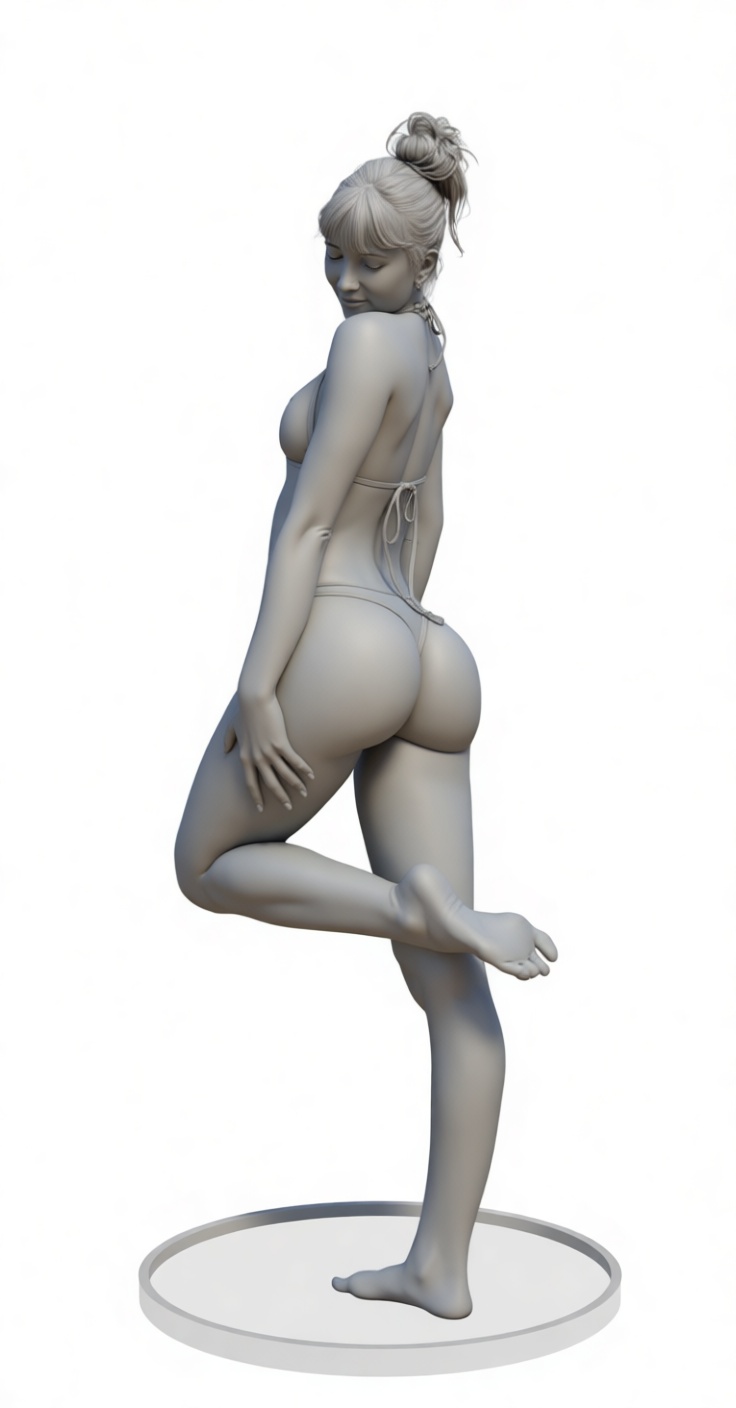 Woman in Bikini Figurine free 3D printable STL
