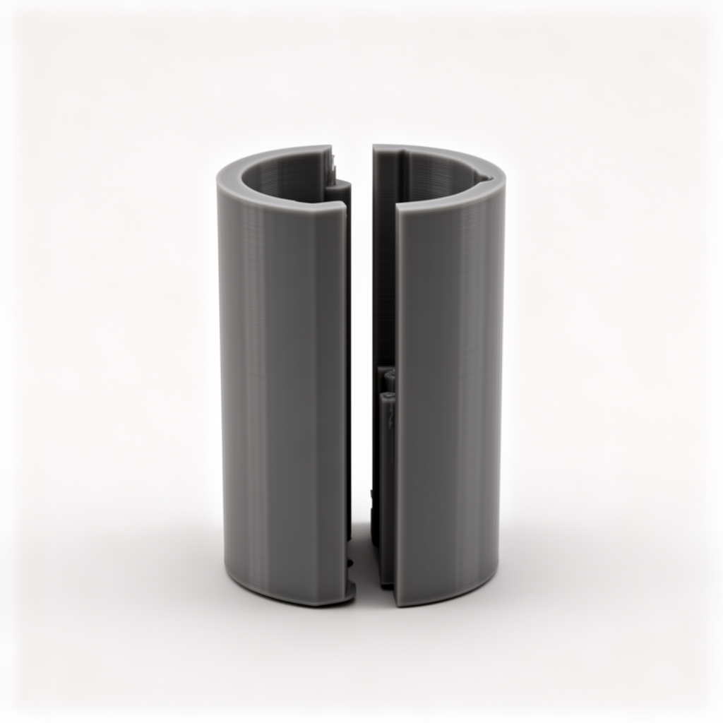 Split Tube Model free 3D printable STL
