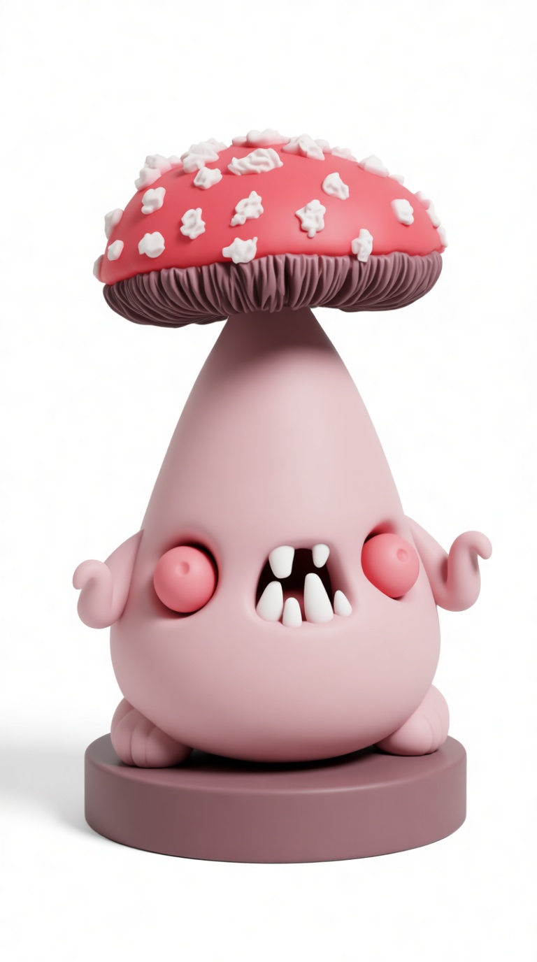 Mushroom Creature Figurine free 3D printable STL