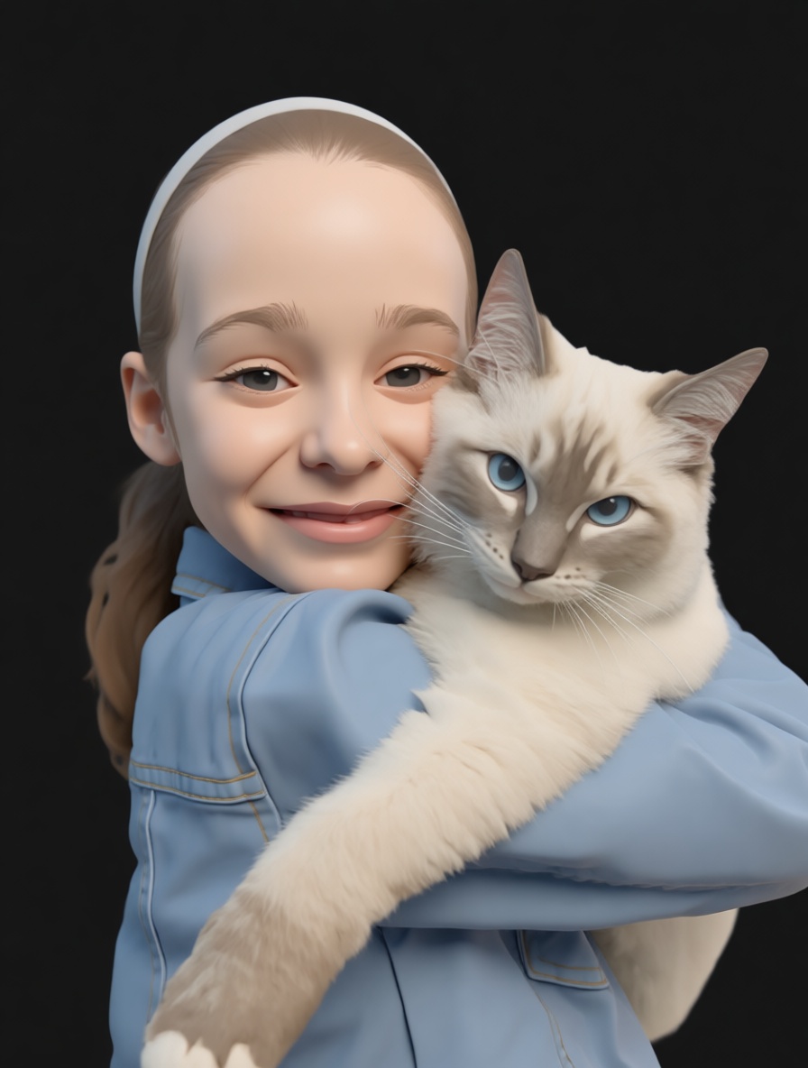 Birman Cat Figurine free 3D printable STL