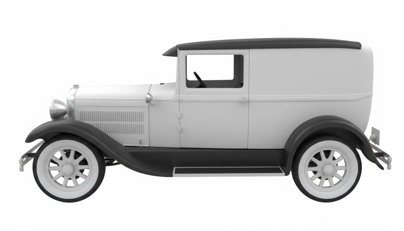 Ford Model A Sedan Model free 3D printable STL