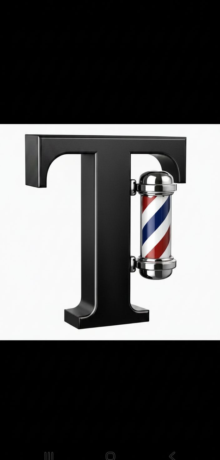 Barber Pole Letter T free 3D printable STL